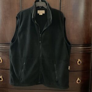 Classic Black Fleece Vest